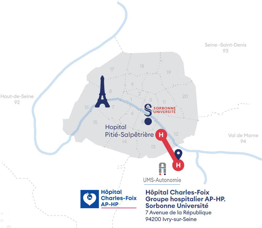 Situation map for Autonomia Center